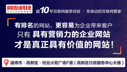 淄博網泰科技 互聯網信息服務助力區域企業優化排名